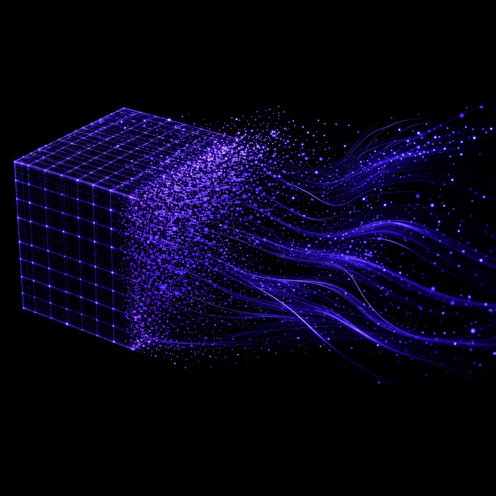 Abstract visualisation of distributed compute